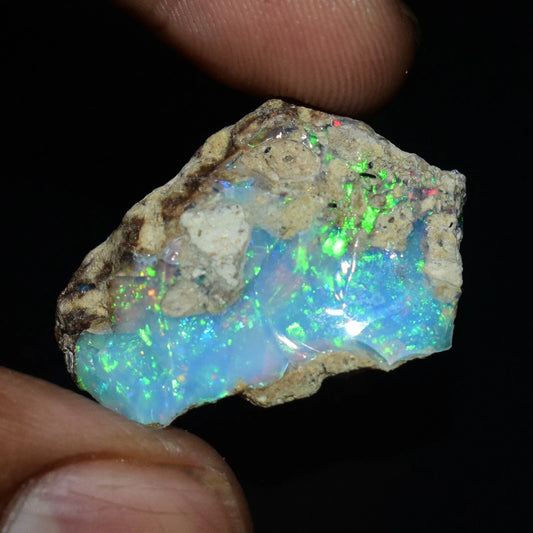 Natural White Opal Rough 12.25 CTS, Ethiopian Welo Opal Raw Gemstone For Jewelry