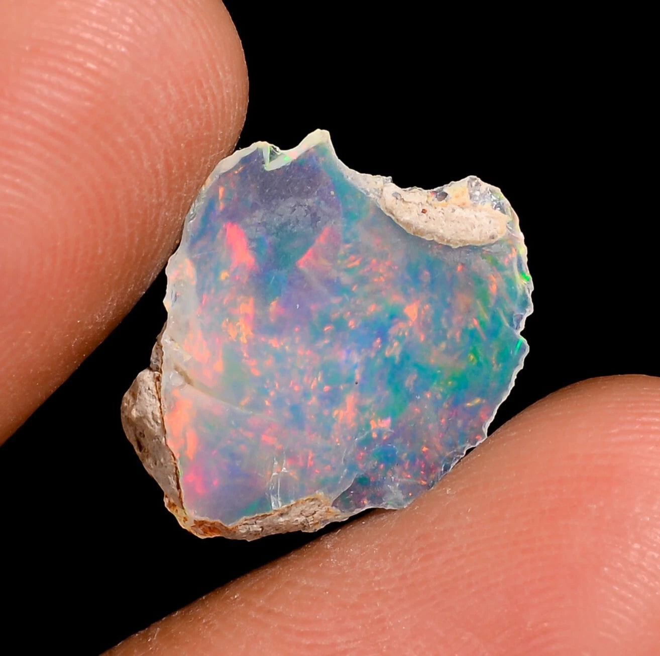 Dry Opal Rough 1.50 Carat Natural Ethiopian Welo Opal Raw Fire Opal Gemstone