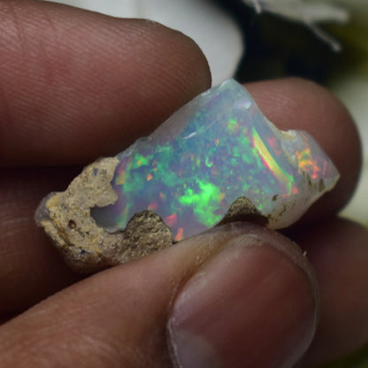 Natural White Opal Rough 8.80 CTs, Ethiopian Welo Opal Raw Gemstone For Jewelry