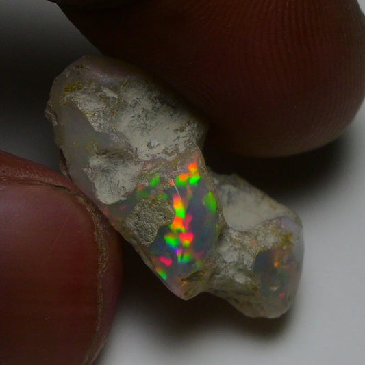 Natural White Opal Rough 11.00 CTS, Ethiopian Welo Opal Raw Gemstone For Jewelry