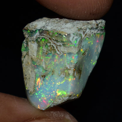 Natural White Opal Rough 10.40 CTS, Ethiopian Welo Opal Raw Gemstone For Jewelry