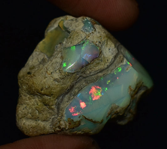 Natural White Opal Rough 58.90 CTs, Ethiopian Welo Opal Raw Gemstone For Jewelry