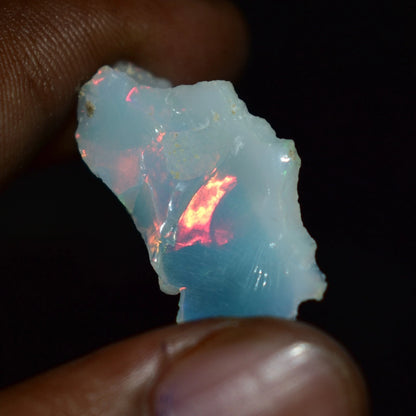 Dry Opal Rough 8.15 Carat Natural Ethiopian Welo Opal Raw Fire Opal Gemstone