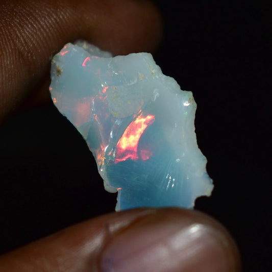 Dry Opal Rough 8.15 Carat Natural Ethiopian Welo Opal Raw Fire Opal Gemstone