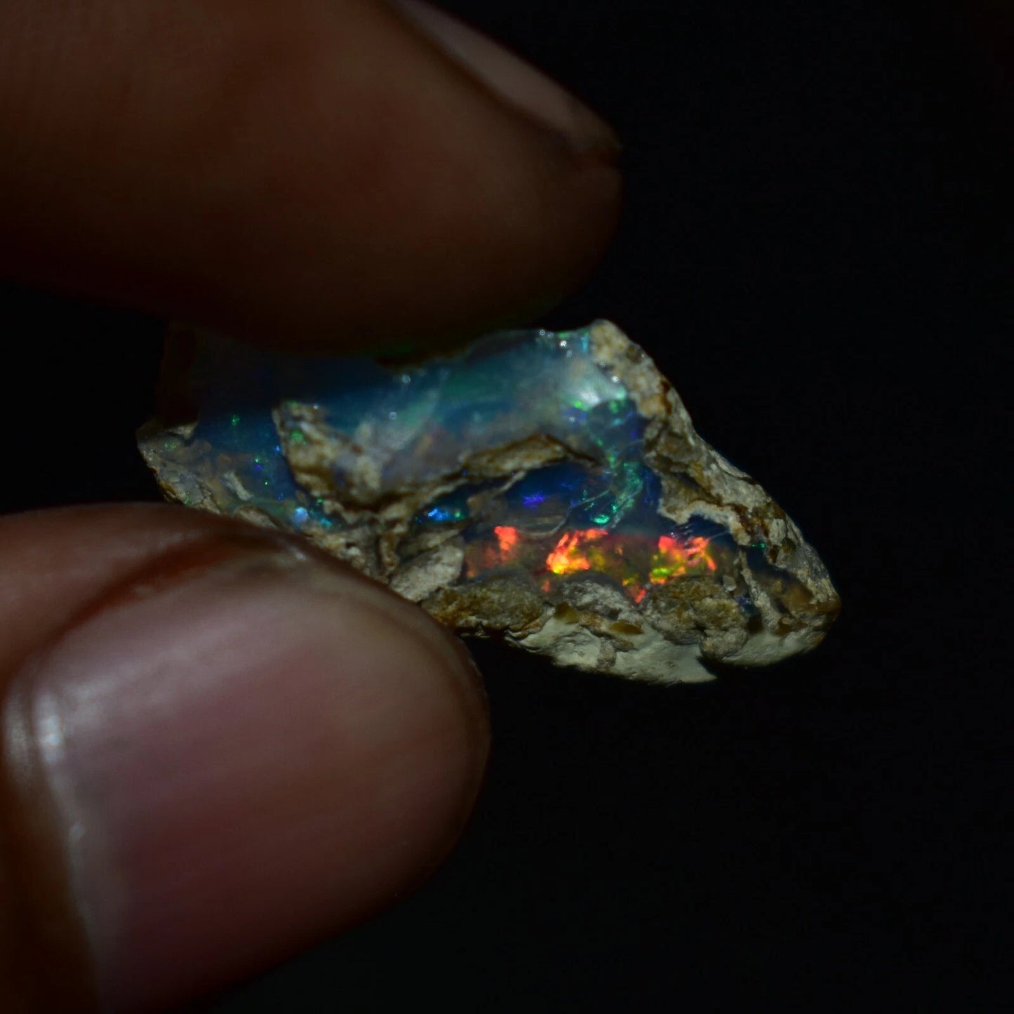 Dry Opal Rough 9.70 Carat Natural Ethiopian Welo Opal Raw Fire Opal Gemstone