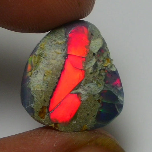 Smooth Black Opal Rough 7.55 Cts Natural Ethiopian Welo Opal Raw, Jewelry Grade