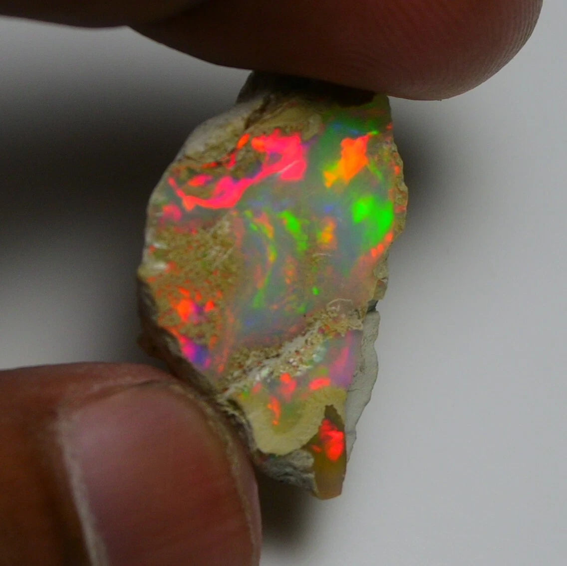 Natural White Opal Rough 10.00 CTS, Ethiopian Welo Opal Raw Gemstone For Jewelry
