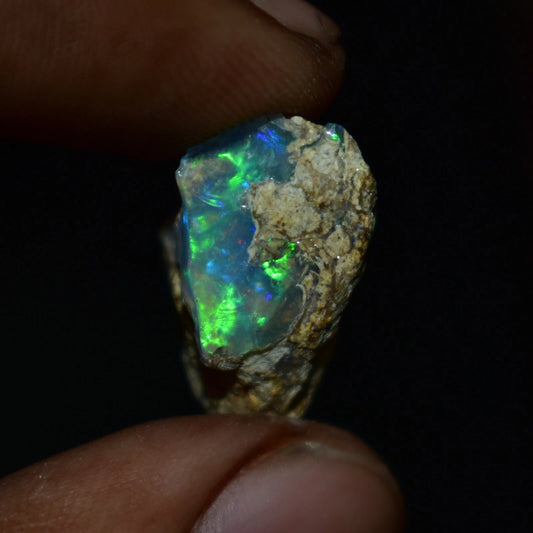 Dry Opal Rough 9.70 Carat Natural Ethiopian Welo Opal Raw Fire Opal Gemstone
