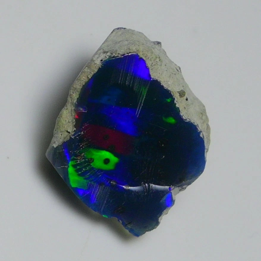 Smooth Black Opal Rough 11 Cts, Natural Ethiopian Welo Opal Raw, Jewelry Grade
