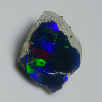 Smooth Black Opal Rough 11 Cts, Natural Ethiopian Welo Opal Raw, Jewelry Grade