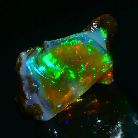 RARE FIND! Large 13.40 Ct Natural Ethiopian Welo Opal Rough, Fire Opal Gemstone